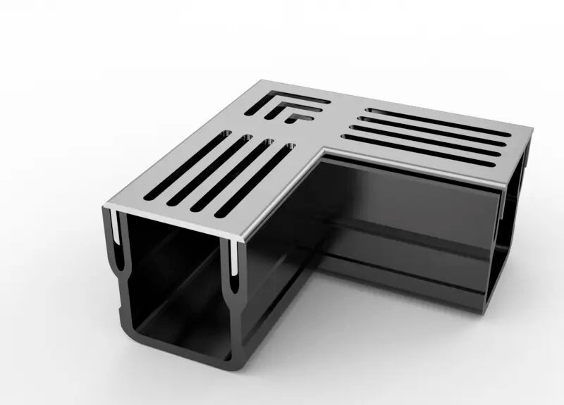 Star Drain Mini 65/60 T-stuk - Grijs (Aluminium)