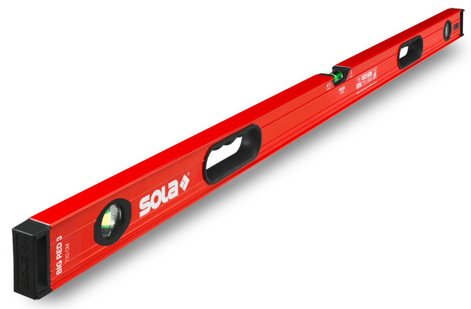 SOLA Aluminium waterpas Big Red 3 120cm