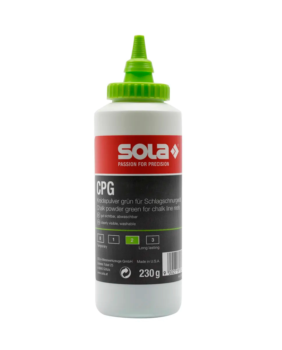 SOLA Slaglijnpoeder groen, flacon met 230g