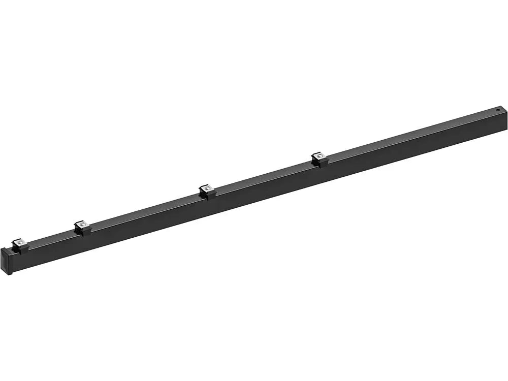 Hillfence met.paal+aansluitingset afdekkap 6x4x160cm zwart