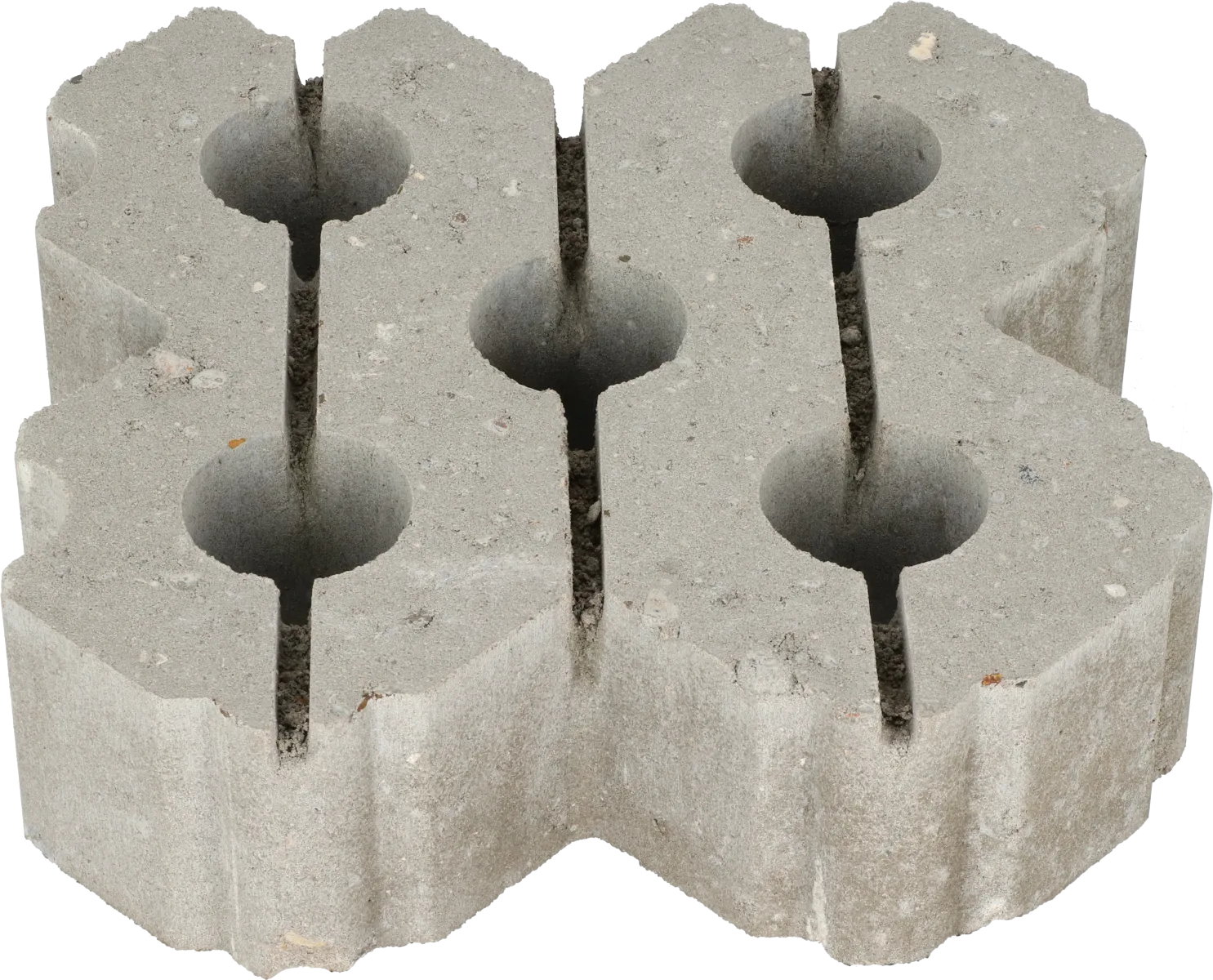 Grasbetontegel type W 40x40x12(rondom hol-dol + bovenzijde vlak) K85911 BK25