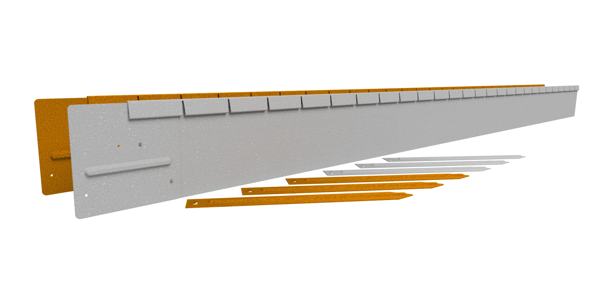 Flexline Corten 15cm L=220cm
Incl. 3 verzinkte pennen 35cm