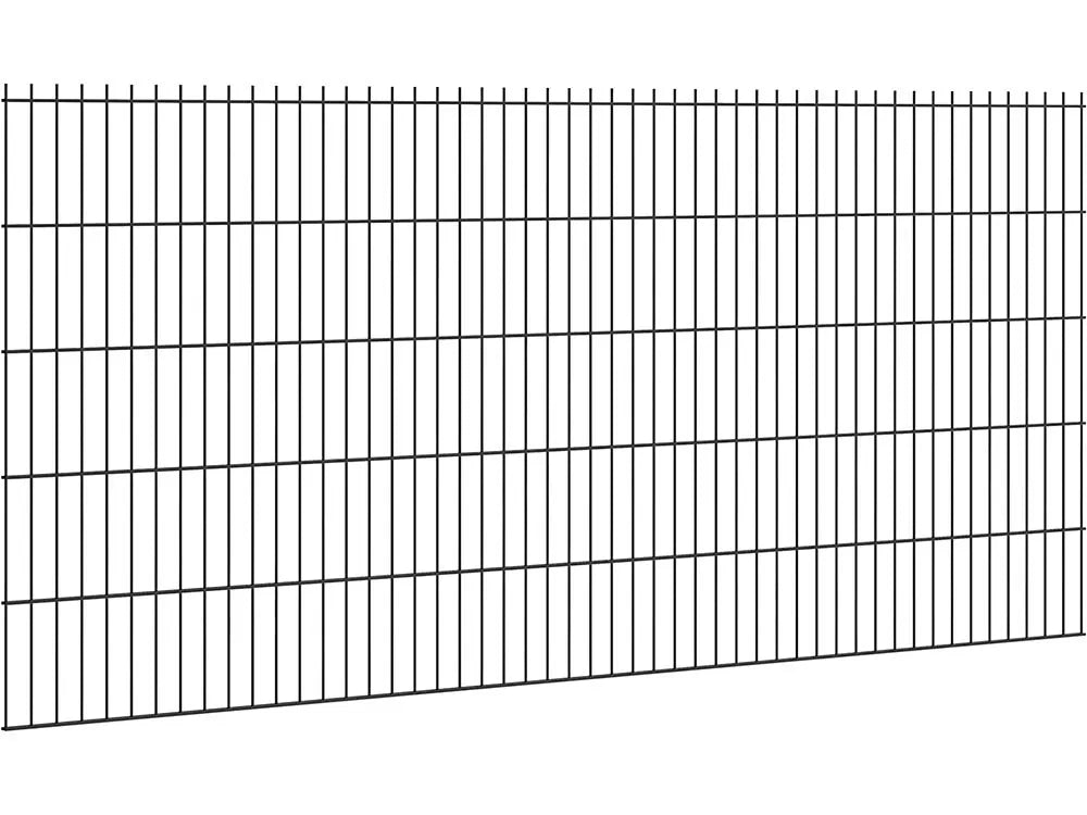 Hillfence metalen scherm dubbele staafmat 250x103cm zwart