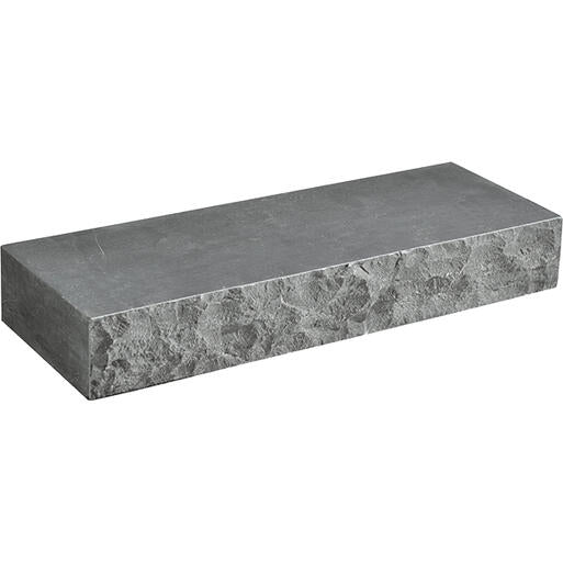 Natuursteen Blue Stone traptrede gekapt hoekstuk uitw. 50/35x15 cm.