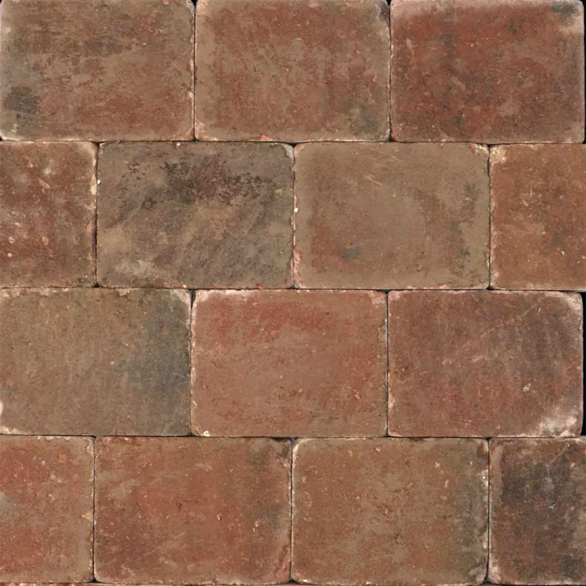 Trommelsteen 20x30x6 brons genuanceerd