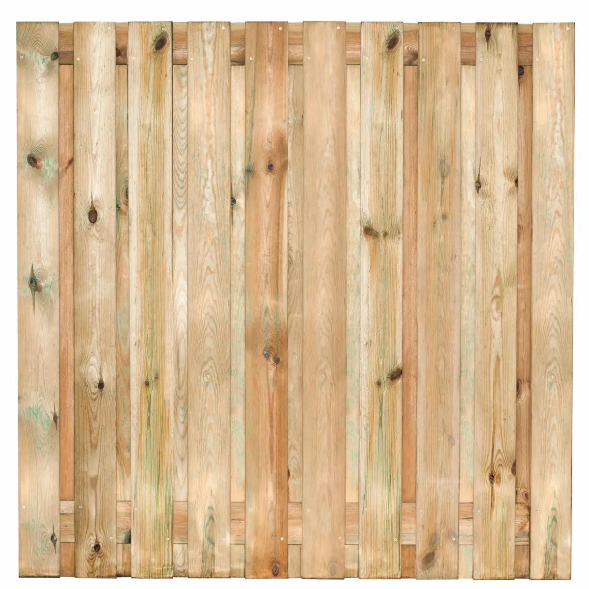 Tuinscherm Breukelen (19+2) Grenen groen geïmpregn.180x180cm