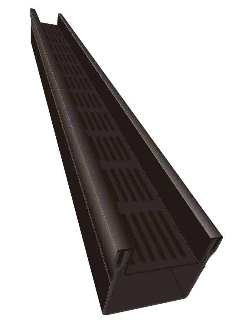 Top Stone 100/100 Lijngoot - Zwart (Aluminium) 100cm