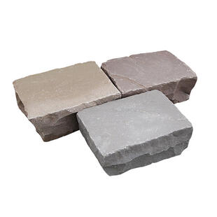 Natuursteen Kandla gres platine 10x10x8-10 mixed colors
