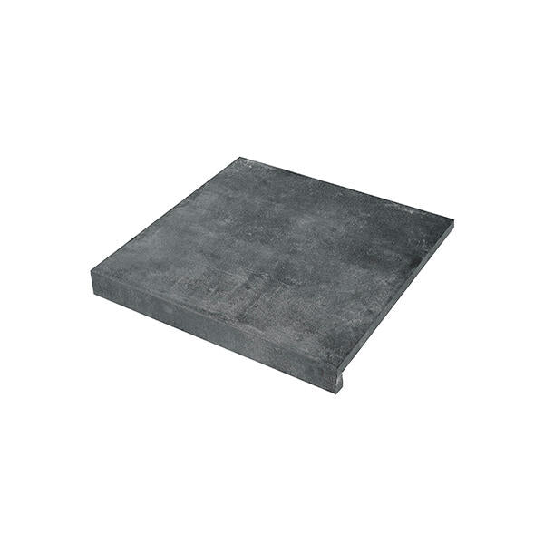 Keramische randtegel Solido Ceramica Cemento Black 60x60x3