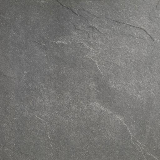 Keramische tegel Solido Ceramica Slate Diamond Zwart 60x60x3