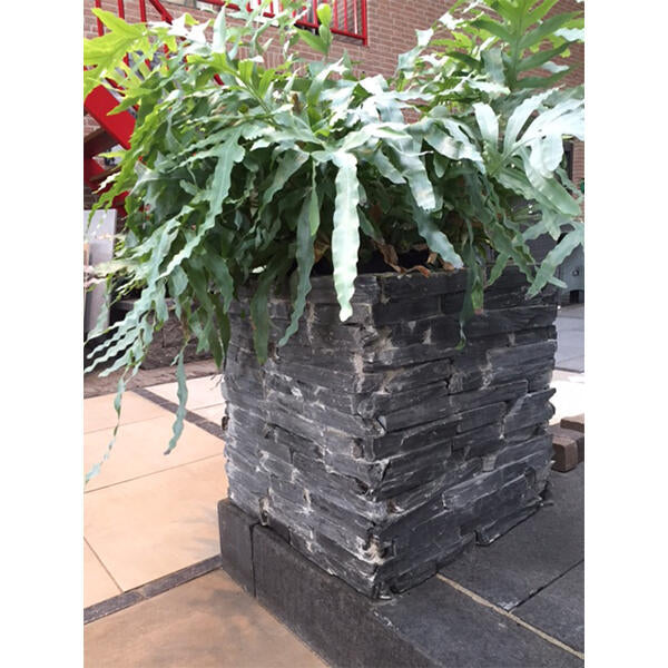 Natuursteen Supreme Slate bloembak 50x50x50 cm. recht