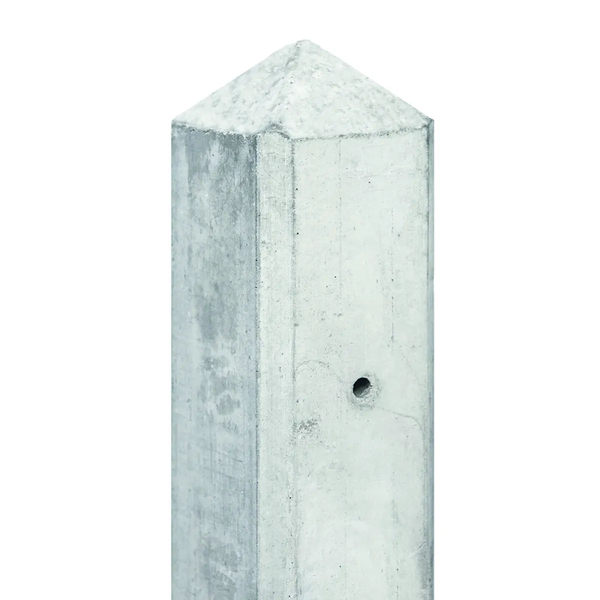Beton-paal IJssel wit/grijs diamantkop 10x10x280cm