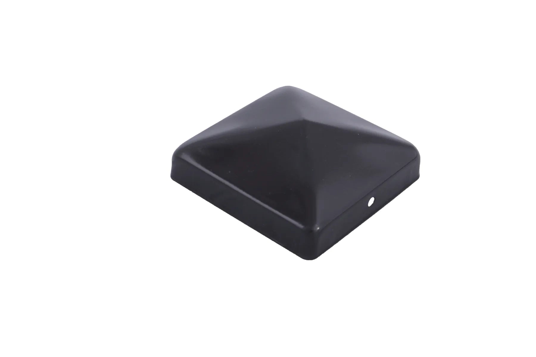 Paalornament piramide 91mm zwart