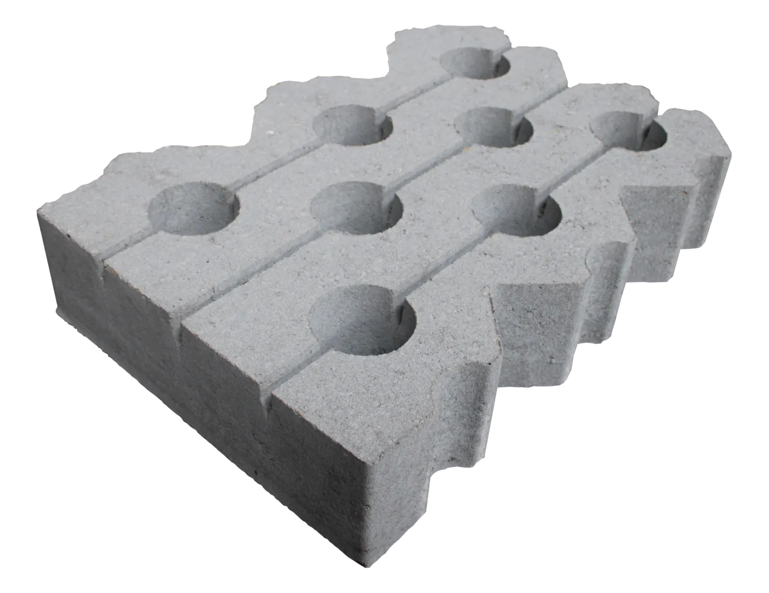 Grasbetontegel type K 40x60x12(40 cm. zijde vlak + bovenzijde vlak) K85912 klasse B BK15 GRN+