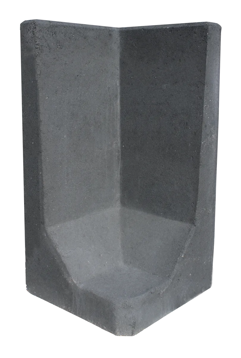 L-Hoekelement 80x40x40 Antraciet