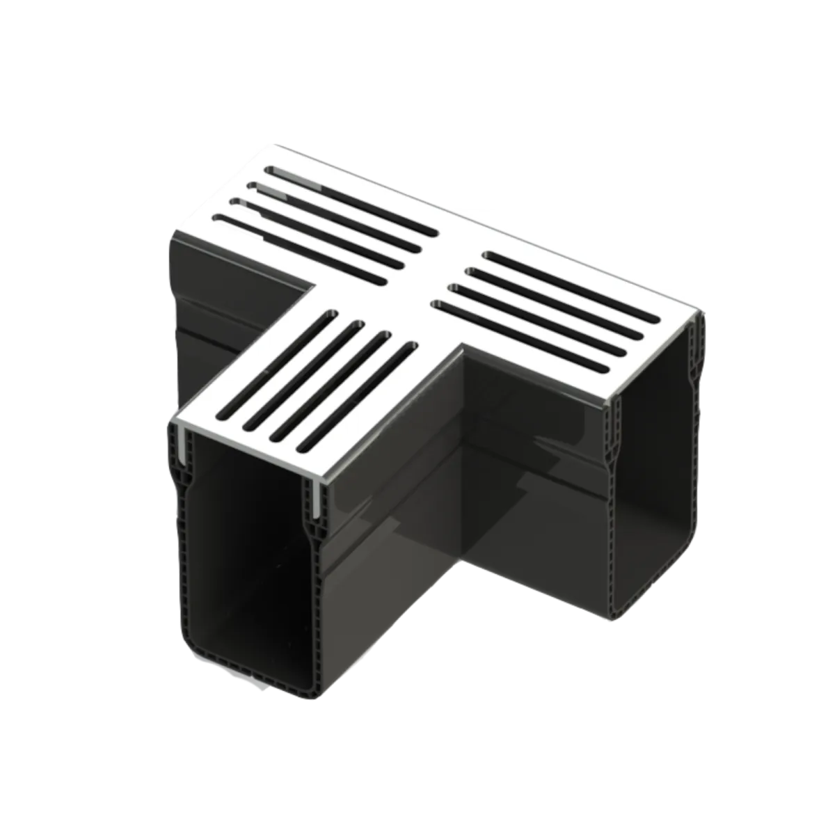 Star Drain 65/100 T-stuk - Grijs (Aluminium)