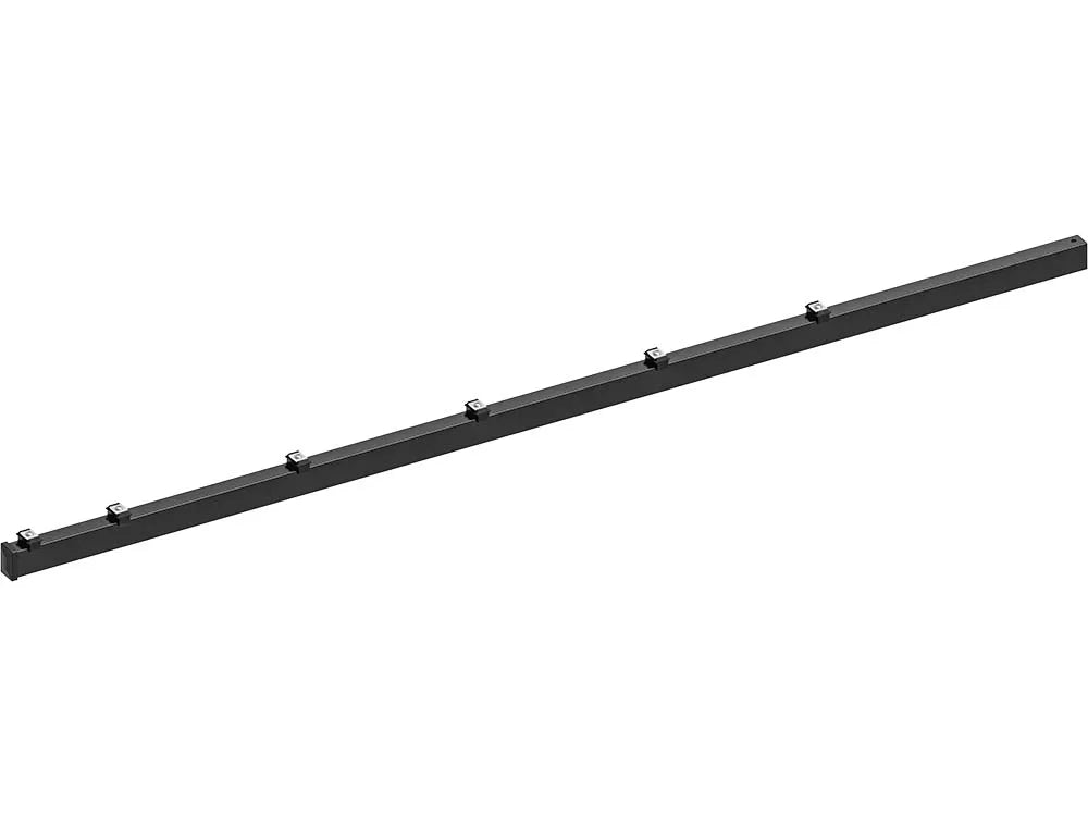 Hillfence met.paal+aansluitingset afdekkap 6x4x240cm zwart