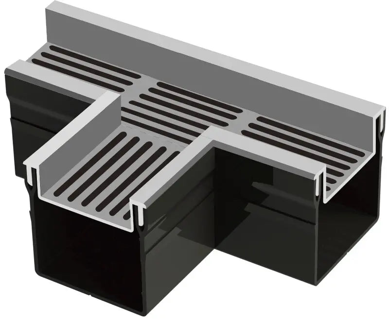 Top Stone 100/100 T-stuk - Grijs (Aluminium)
