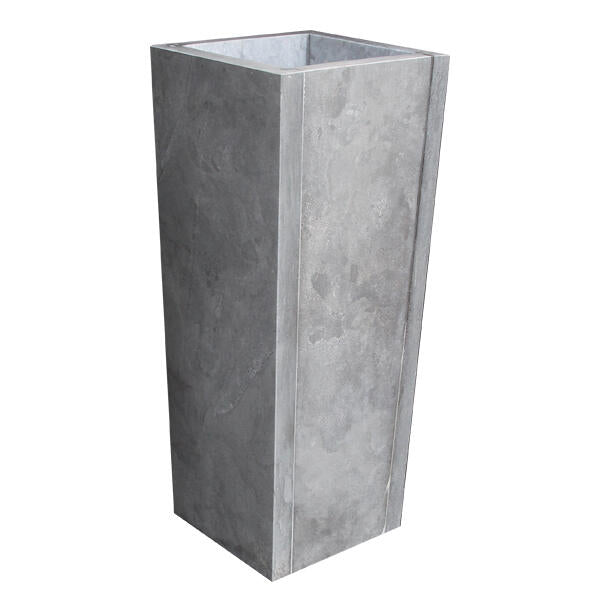 Natuursteen Blue Stone bloembak taps 30x30x90 cm. gezoet