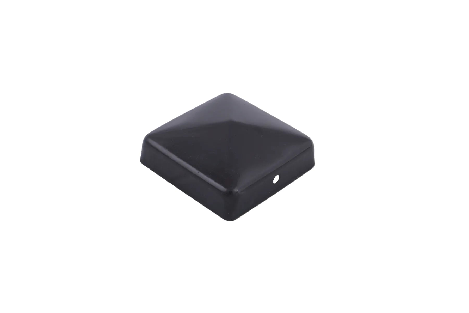 Paalornament piramide 71x71mm zwart