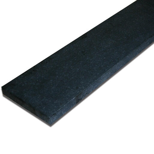 Natuursteen Orient Black strook gezoet 15 cm breed 100x15x3 cm.